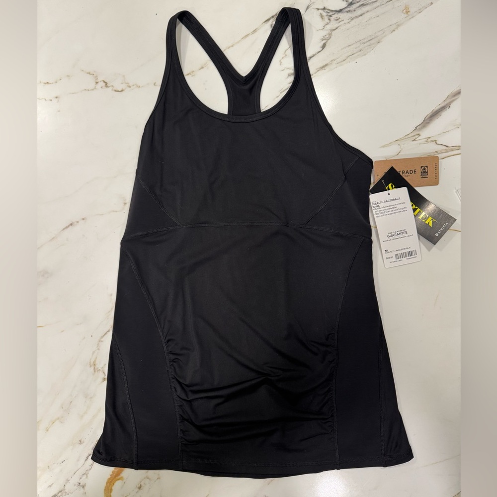 Athleta Black Racerback Athletic Tank Top